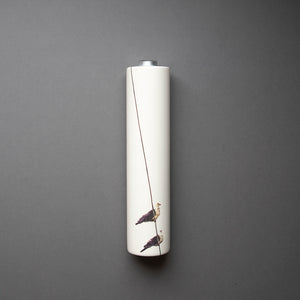White Headed Pigeon Wall Vase